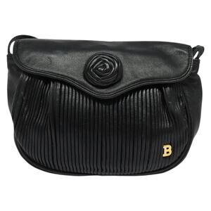 Bally Leather Shoulder Bag Black